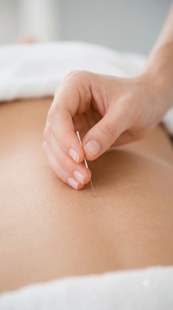 Séance d'acupuncture